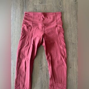 Athleta red leggings size XS